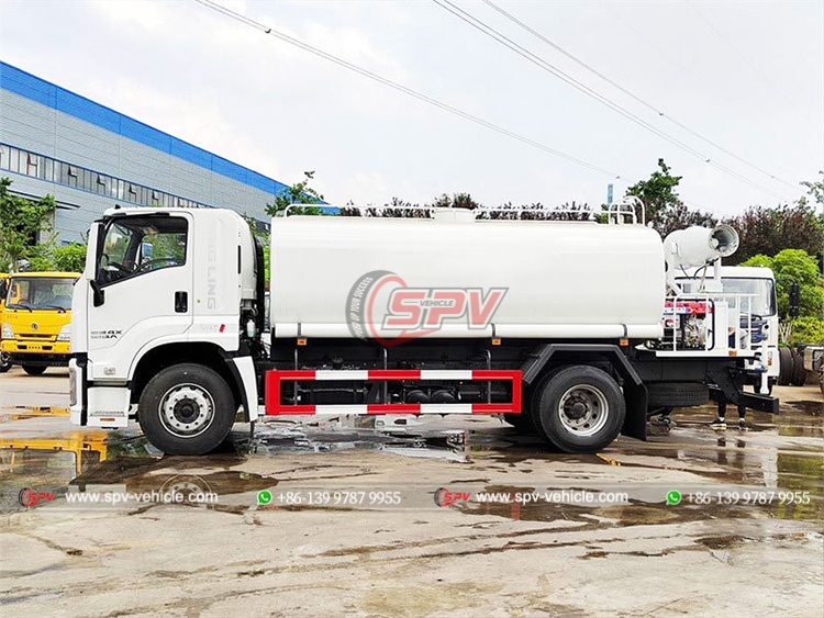 Water Spary Dust Contol Truck - Left Side